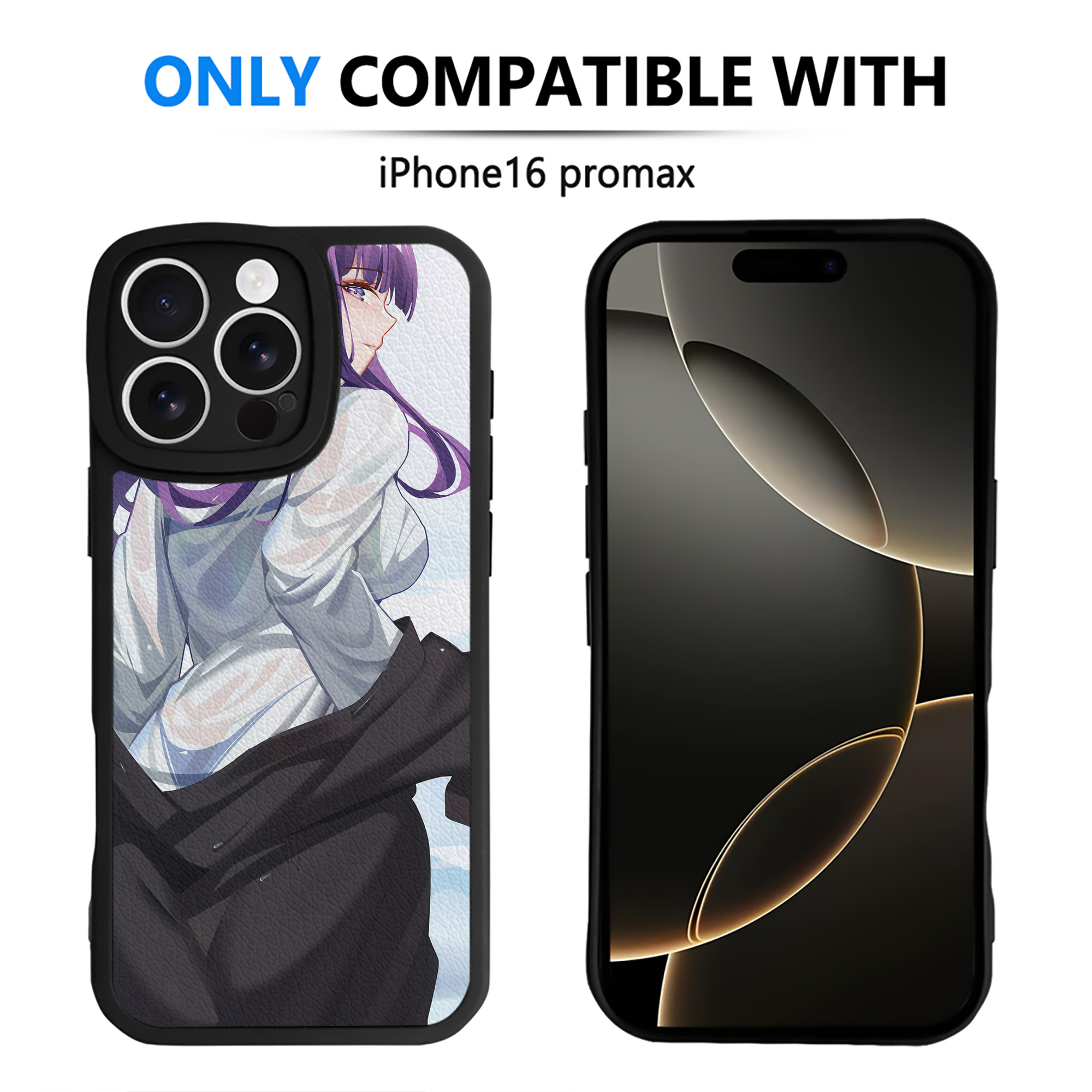 （画像用） 葬送のフリーレン Frieren 【iPhone 16シリーズ対応】シリコンスマホケース（レザー調） 材質：シリコン